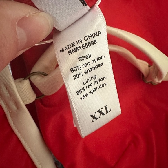 Andie Swim The Bells Top in Poppy Red Size XXL Sustainable Bikini Eco-Friendly - Picture 6 of 8